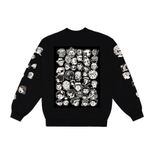 Load image into Gallery viewer, Faces Crewneck Sweater - Black

