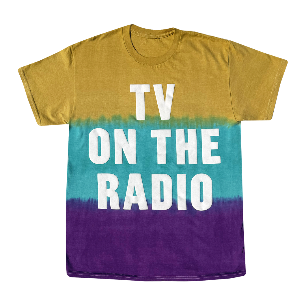 Y/B/P Puff Print Dip Dye Tee