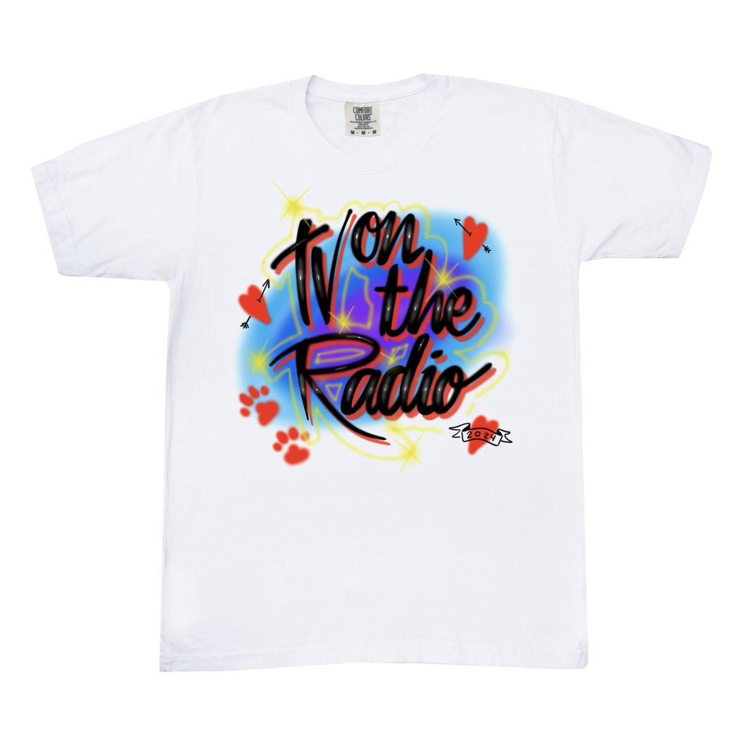 Airbrush Tee - White