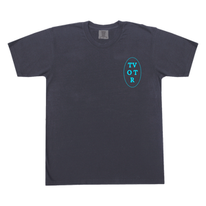 Blue Puff Print Tee - Graphite